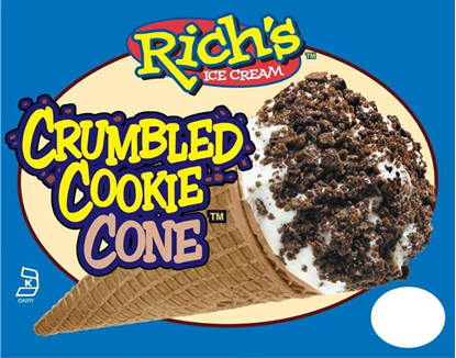 Picture of RICH'S COOKIE CRUMBLE CONE L.F