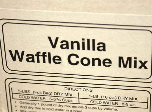 Picture of WAFFLE CONE MIX VANILLA 6/5LB